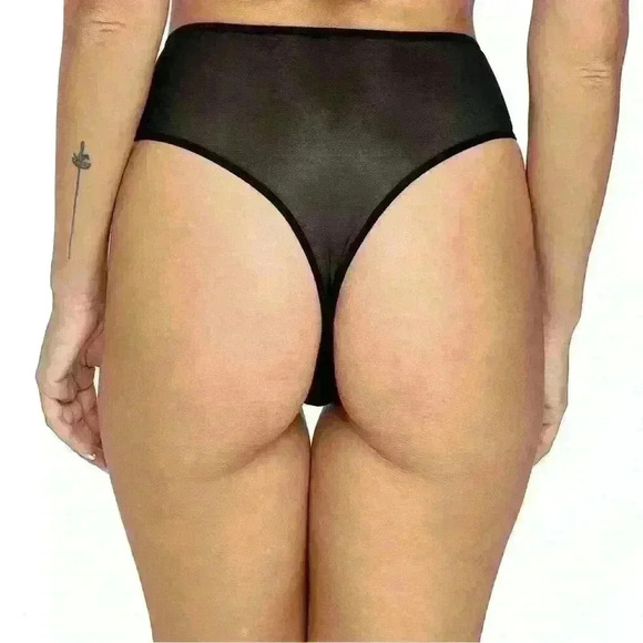 High Waisted Thong Underwear Alnair by  Less Is Amor - Picture 2 of 3